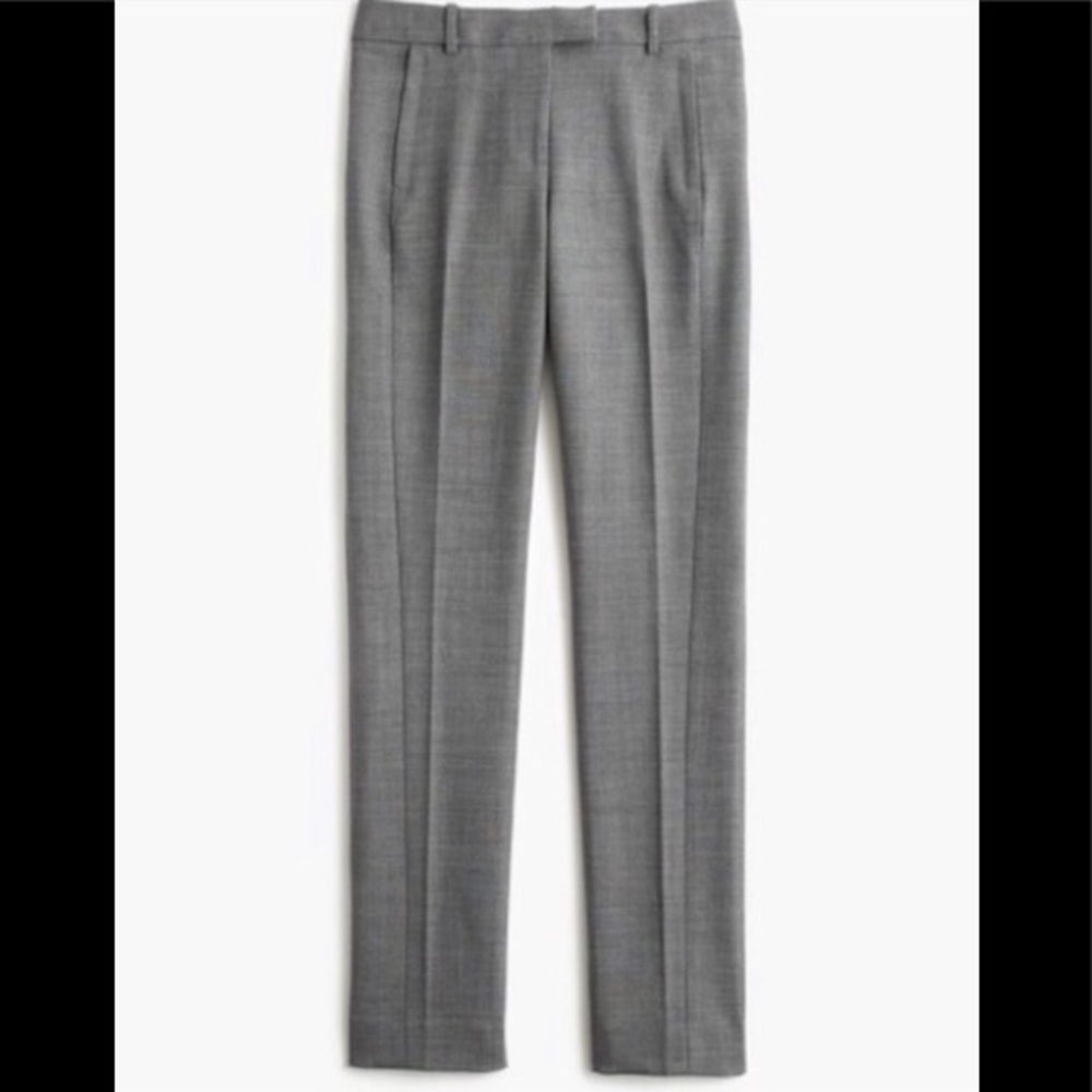 J. Crew Maddie Full Length Wool Blend Trouser Pant